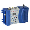 Digital RF Modulator TV Link Modulator AC120V RCA Compact RF Modulator Converter IR Extender VHF UHF Signal Amplifier - EU Plug/Blue