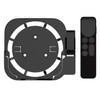 For Apple TV2/3/4/5/6 Wall-mounted Set-top Box Stand with Remote Control Protective Case - Black+Black