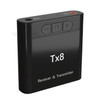 TX8 2-in-1 Bluetooth 5.0 Transmitter Receiver Adapter for TV PC Headphone Music Audio Transceiver Receiver Transmitter - Black