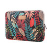 LISEN Colorful Leaves Laptop Sleeve Bag Case for iPad 9.7/iPad Air etc, Size: 27 x 21 x 1.5cm - Black