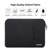 HAWEEL Splash-proof Shockproof Notebook Carrying Bag Oxford Cloth Sleeve Pouch for 13-inch Laptops/Tablets - Black