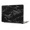 Marble Texture Hard Plastic Case for Apple MacBook Pro 13.3 Inch - White / Black