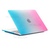 Two-piece Gradient Color PC Cover for MacBook Pro 13 inch (2016) A1706/A1708/A1989/A2159/A2251/A2289/A2338 - Peach Red / Blue