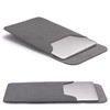SOYAN Magnetic Closure Leather Sleeve Case Bag for MacBook Pro 13-inch 2016 with Touch Bar - Dark Grey