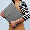 SOYAN Magnetic Closure Leather Sleeve Case Bag for MacBook Air 13.3 inch, MacBook Pro 13.3 inch - Dark Grey