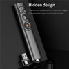 B5 2.4Ghz Wireless Presenter Remote Controller Wireless Radio Frequency Laser Page Turning Pen Supports USB Type-C for Mac Win