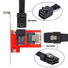 SF-040 PCI-Express 4.0 Mini SAS SFF-8087 to SAS HD SFF-8643 PCBA Female Adapter with Bracket