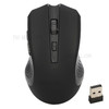 W7 800/1200/1600 DPI 6-Key Optical Wireless Gaming Mouse with 2.4G USB Receiver - Black