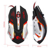 HXSJ S100 High-end 7 Bright Colors LED Backlit Optical Professional Gaming Mouse - Black