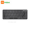 MIIIW MWXKT01 Bluetooth Keyboard Portable Mini Dual Mode (Bluetooth 4.2 + 2.4G) Wireless Keyboard with 85-Key Round Keycaps for Mac/iPad/iPhone/Windows/iOS/Android - Black