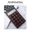 MOFII SK-657 2.4G Wireless Keyboard 20 Keys Numeric Keyboard Portable Calculator for Accounting Office - Blue
