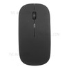 Wireless Slim Mouse Less Noise Adjustable Rechargeable Mouse for Laptop Computer - Black