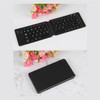 Folding Keyboard Pocket-Sized Scissor Switch Bluetooth Keyboard Compatible with iOS / Android / Windows Devices - Black