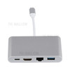 USB-C Hub Type-C to USB 3.1 + RJ45 + HDMI + Type-C Adaper Converter