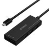 ORICO CH3SF Type-C Male to 3 USB 3.0 Ports + TF / SD Card Reader Hub - Black