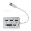 7-in-1 USB to 3-Port USB 3.0 Hub MS/SD/M2/TF/ Card Reader