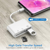 Type-C to SD/TF Card Reader USB OTG Hub Adapter