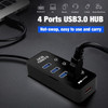 With On / Off Switch USB Distributor Support PC Laptop High-speed 4 - Port USB 3.0 HUB