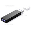 Mini USB Hub Extensions 3 Ports USB Hub USB Adapter Station Ultra Slim Portable Data Hub for PC Laptop