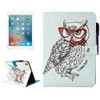 For iPad Pro 9.7 inch Glasses Owl Pattern Horizontal Flip Leather Case with Holder & Wallet & Card Slots & Sleep / Wake-up Function & Pen Slot