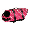 Pet Saver Dog Reflective Stripes Life Vest Jacket for Swimming Boating Surfing, Size: S (Pink Dot)