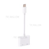 CY UC-092 USB-C to 3.5mm Earphone AUX Audio + Type-C Female PD Fast Charging Adapter for Cell Phone Tablet Laptop