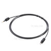 Gold-plated Toslink to Mini Toslink Digital Optical Fiber Square to Round Interface 3.5mm Audio Cable 1.5m - Black