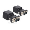 Stable Durable 2PCS VGA to RJ45 Adapter VGA Male to RJ45 Adapter Ethernet Port Converter CAT5e CAT6 Network Cable Adapter