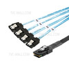 Mini SAS SFF-8087 to 4 SATA Hard Disk Cable Server Data Multiple Ports Cable - 1M