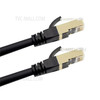 Cat8 Ethernet Cable Durable High-Speed Network Cable 40Gbps 2000Mhz/ Shielded Twisted Pair/ Gold Plated RJ45 Interface - Black/10m