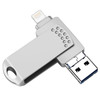 RICHWELL 8GB High Speed Memory Stick 3 in 1 USB 3.0 Flash Drive for iPhone Android - Silver