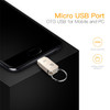 DM PD020 16GB Micro USB + USB2.0 U Disk USB Flash Drive Metal OTG Pendrive High Speed USB Memory Stick