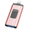 RICHWELL R-01B 64GB Driver Free USB 3.0 Flash Drive USB Memory Stick Thumb Drive Photo Stick for iPhone Android PC - Pink