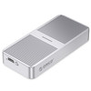 ORICO M224C3-U4 M.2 NVME SSD Enclosure 40Gbps Hard-Disk Box External Protective Case Support 2230 / 2242 / 2260 / 2280 NVMe PCI-E SSD - Silver