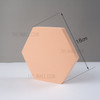 18*10*2cm Hexagon Ornament Shooting Background Geometric Shape Photography Prop - Nude