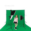 3*4m Green Backdrop Background Screen with 4 Clamps and 3m Telescopic Stand for Photo Video Studio Photography