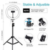 PULUZ PKT3035 10.2 inch Ring Light LED Fill Light + 1.1m Tripod Stand for Vlogging Live Broadcast