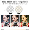 VIJIM VL69 Circular LED Video Light with Soft Case RGB Color Filters 2500-6500K Camera Fill Lamp for Youtube Vlog Lighting Kit