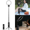 USAMS US-ZB250 Bluetooth Remote Control Dimmable LED Ring Light with Tripod - Black