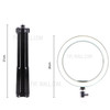 LATZZ 10-Brightness Level Fill Light Bracket 160cm Stand + 20cm Ring Light + Dual-phone Holder + Remote Control