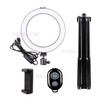 LATZZ 10-Brightness Level Fill Light Bracket 160cm Stand + 20cm Ring Light + Dual-phone Holder + Remote Control