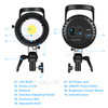PULUZ PU3059 100W Video Light for Photography LED Video Camera Fill Lamp with Remote Control - US Plug