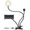 3-in-1 3.5inch Selfie Ring Light+Phone Holder+Webcam Stand with Flexible Gooseneck Arm for Video Conference YouTube Live Streaming Online Meeting Vlogging