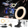 LED Ring Light Fill Light for Makeup Live Streaming Beauty Photography with Clip - 6 inch