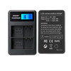 EN-EL15 Battery 2-Bay USB Charger with LCD Display for Nikon D7000 D800 D800E D600 V1