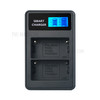 LCD Display Dual-Channel USB Charger for Sony NP-FM500H BC-VM50 NP-FM50 NP-FM55H NP-F550 Battery