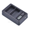 LCD Display Dual-Channel USB Charger for Sony NP-FM500H BC-VM50 NP-FM50 NP-FM55H NP-F550 Battery