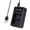 LCD Display Dual-Channel USB Charger for Sony NP-FM500H BC-VM50 NP-FM50 NP-FM55H NP-F550 Battery