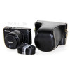 PU Leather Camera Cover + Strap for Canon EOSM/EOSM2/EOSM 10 with 15-45mm Lens - Black
