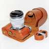 Protective Leather Camera Cover with Shoulder Strap for Fujifilm XM1/XA2/XA1 - Brown